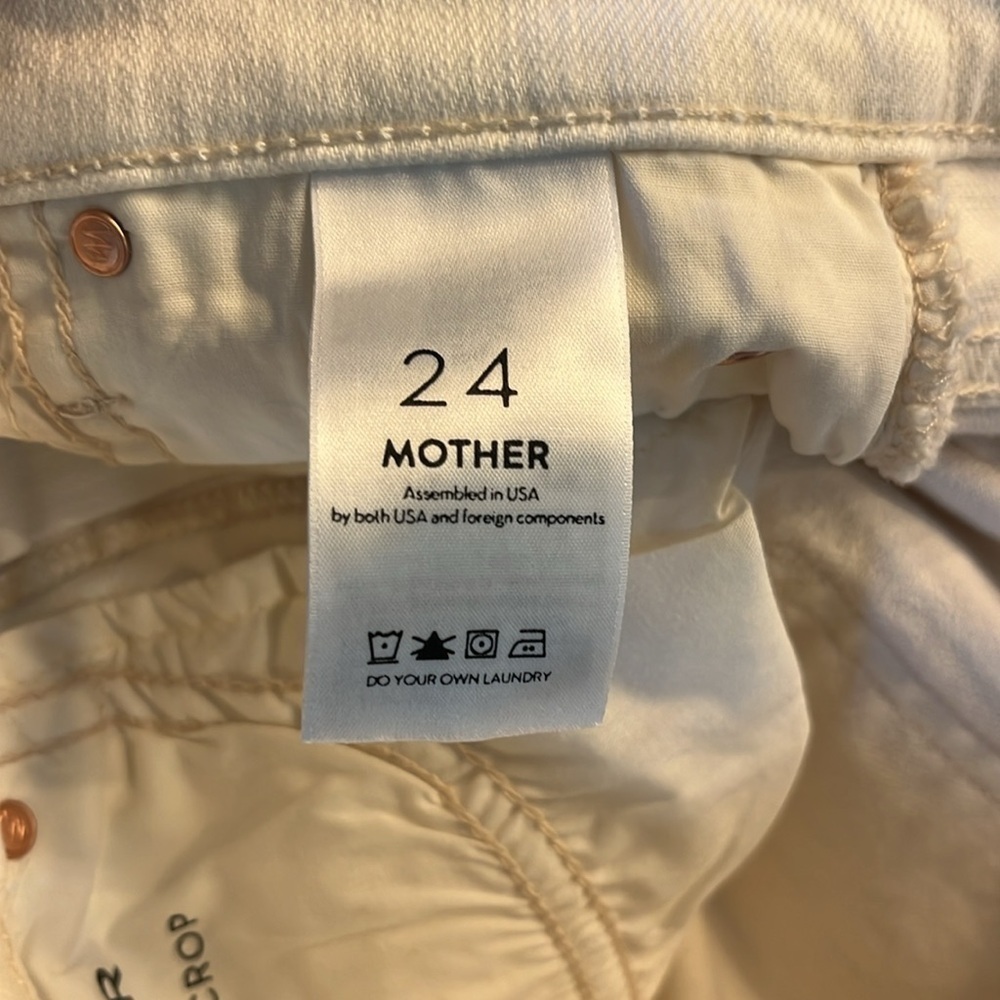 NWT MOTHER The Rascal Crop Fray! - Picture 10 of 11